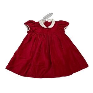 NWT Lullaby Set 18M Memory Making Dress in Red Velour